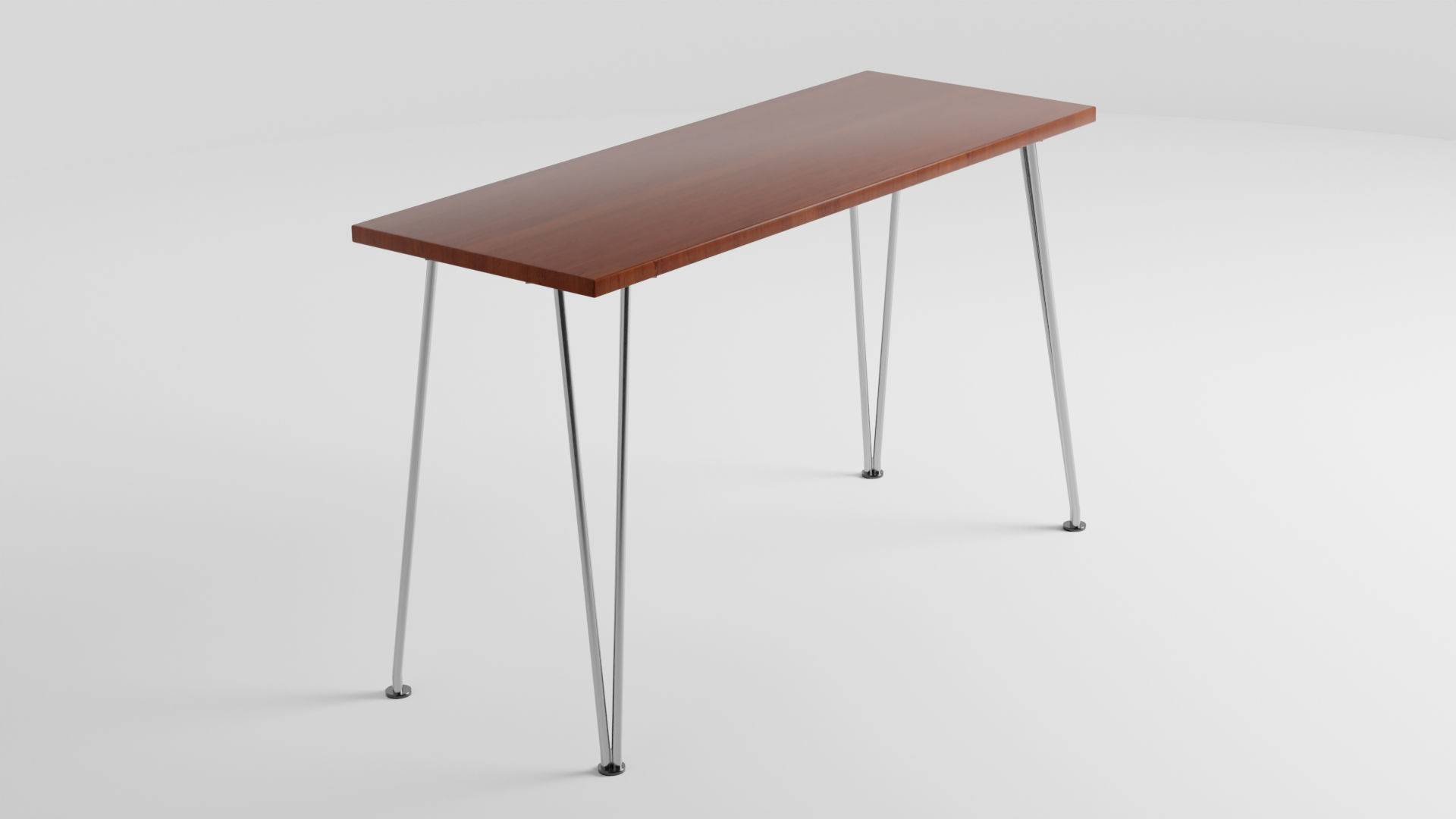 Outdoor Table Low-poly 3D model_1