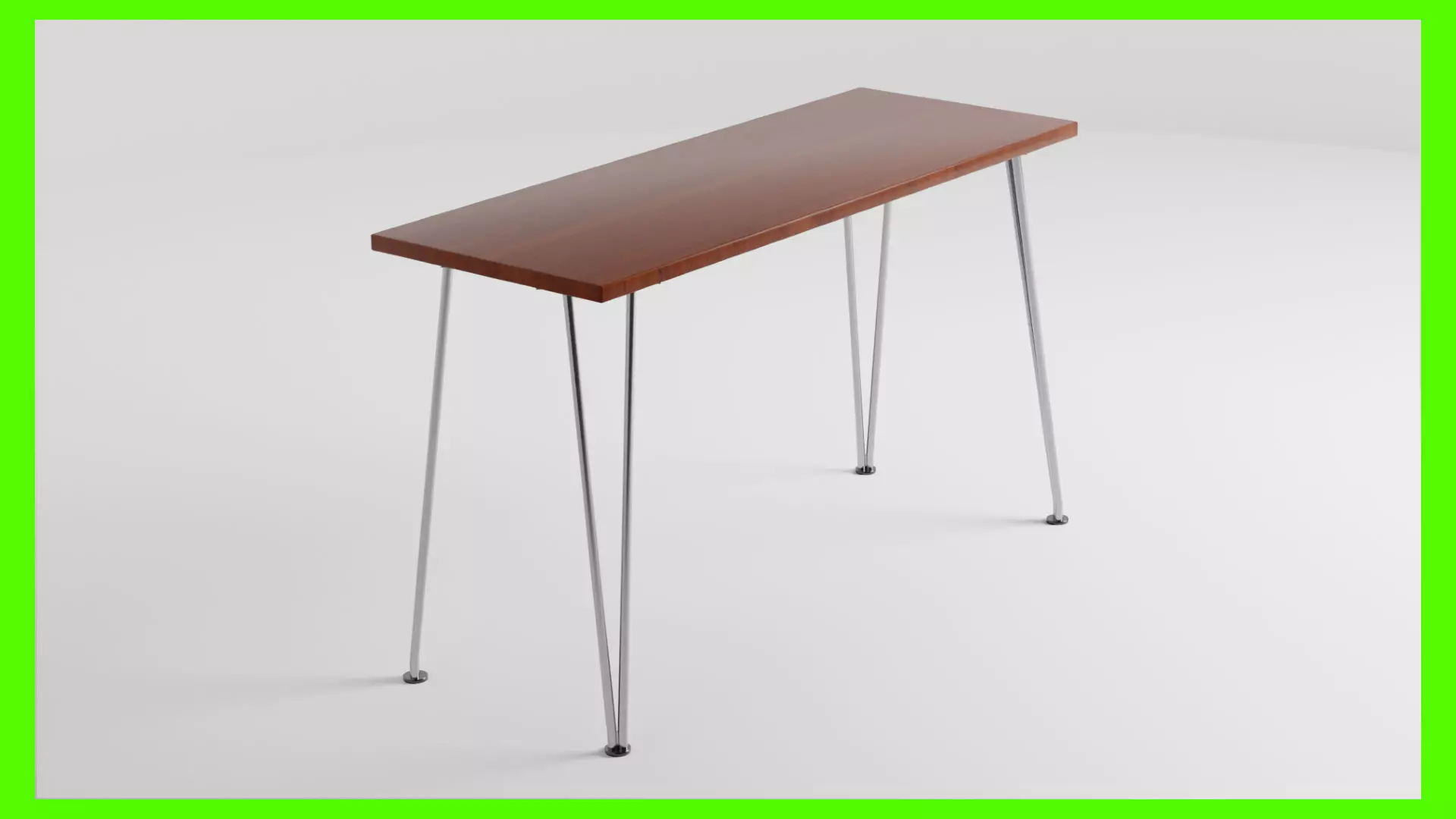 Outdoor Table Low-poly 3D model_0