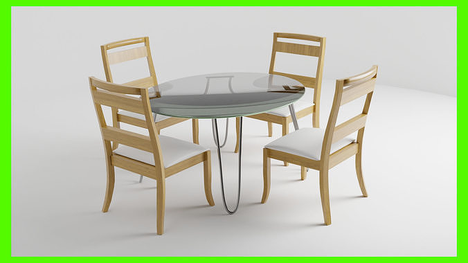 Modern Dinner Table 3D model