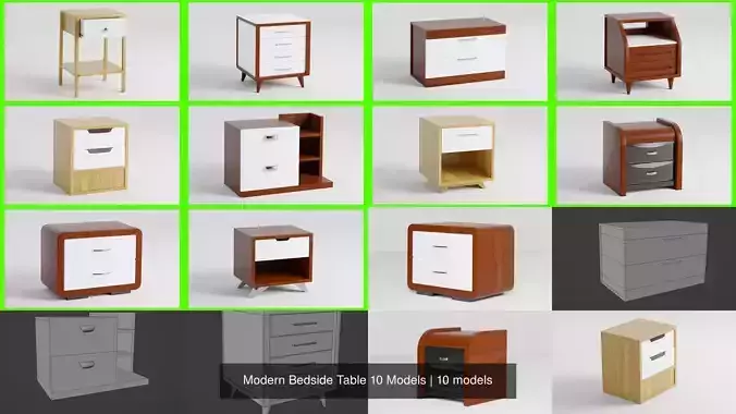 Modern Bedside Table 10 Models