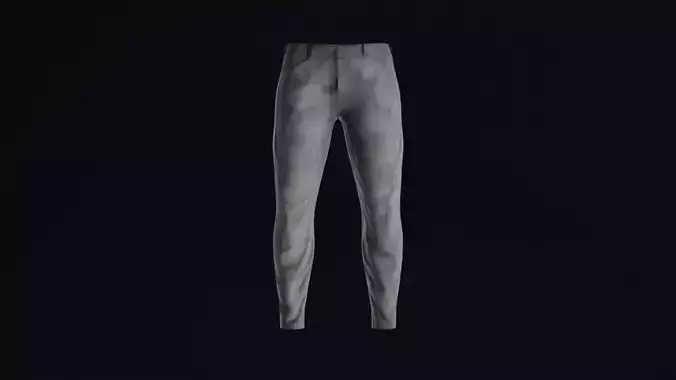 Black Jeans Low-poly 3D model