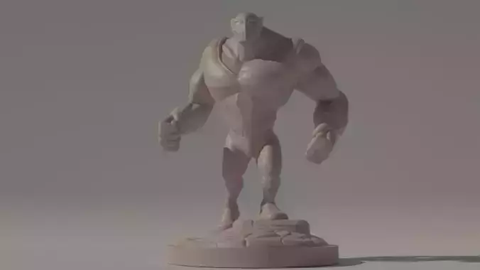 Wrestling Beast 3D print model
