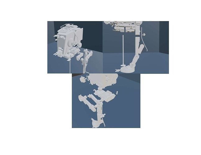 ATST Walker for Star Wars The Vintage Collection or Black Series 3D print model