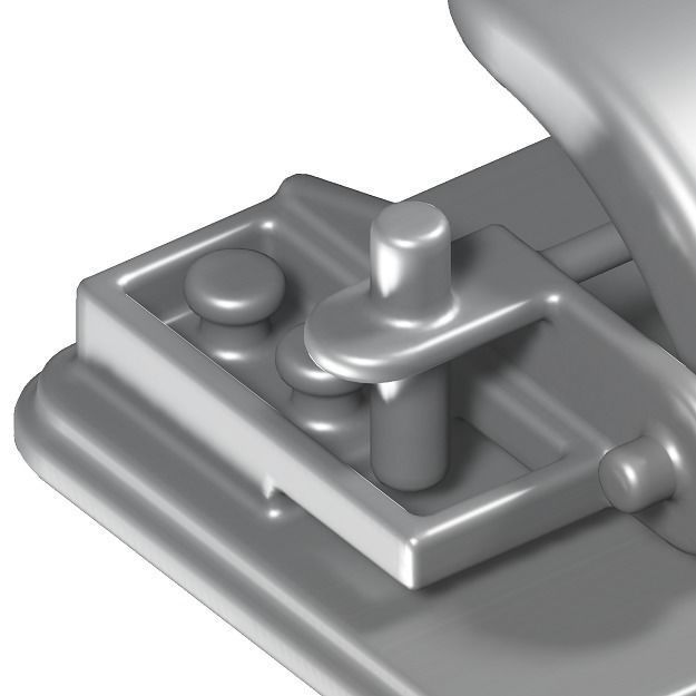 Steel Paper Punching Machine 3D model_3