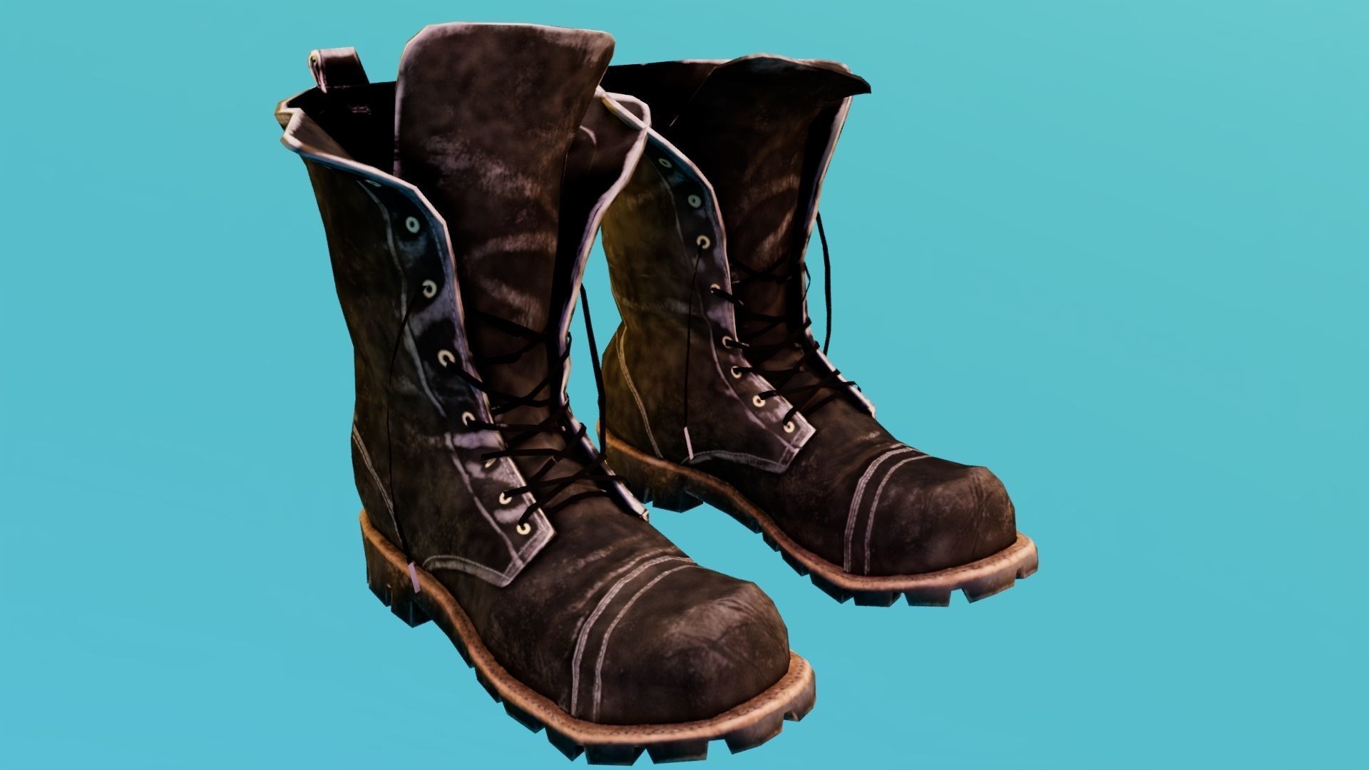boots Low-poly 3D model_4