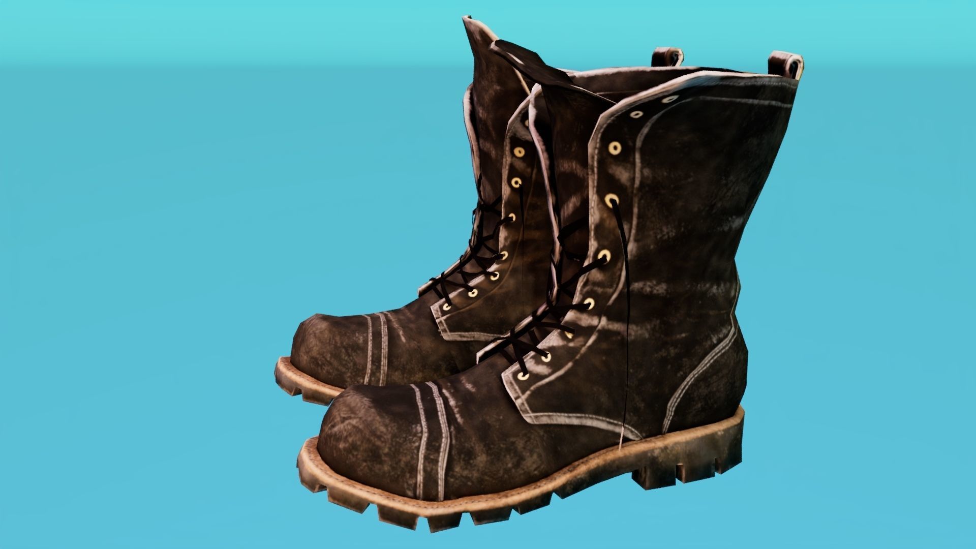 boots Low-poly 3D model_2