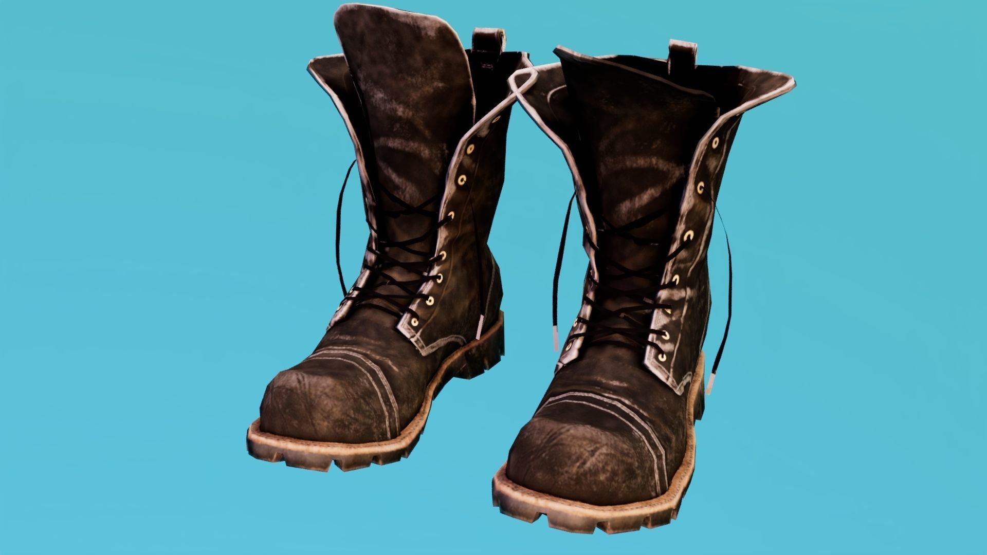 boots Low-poly 3D model_3