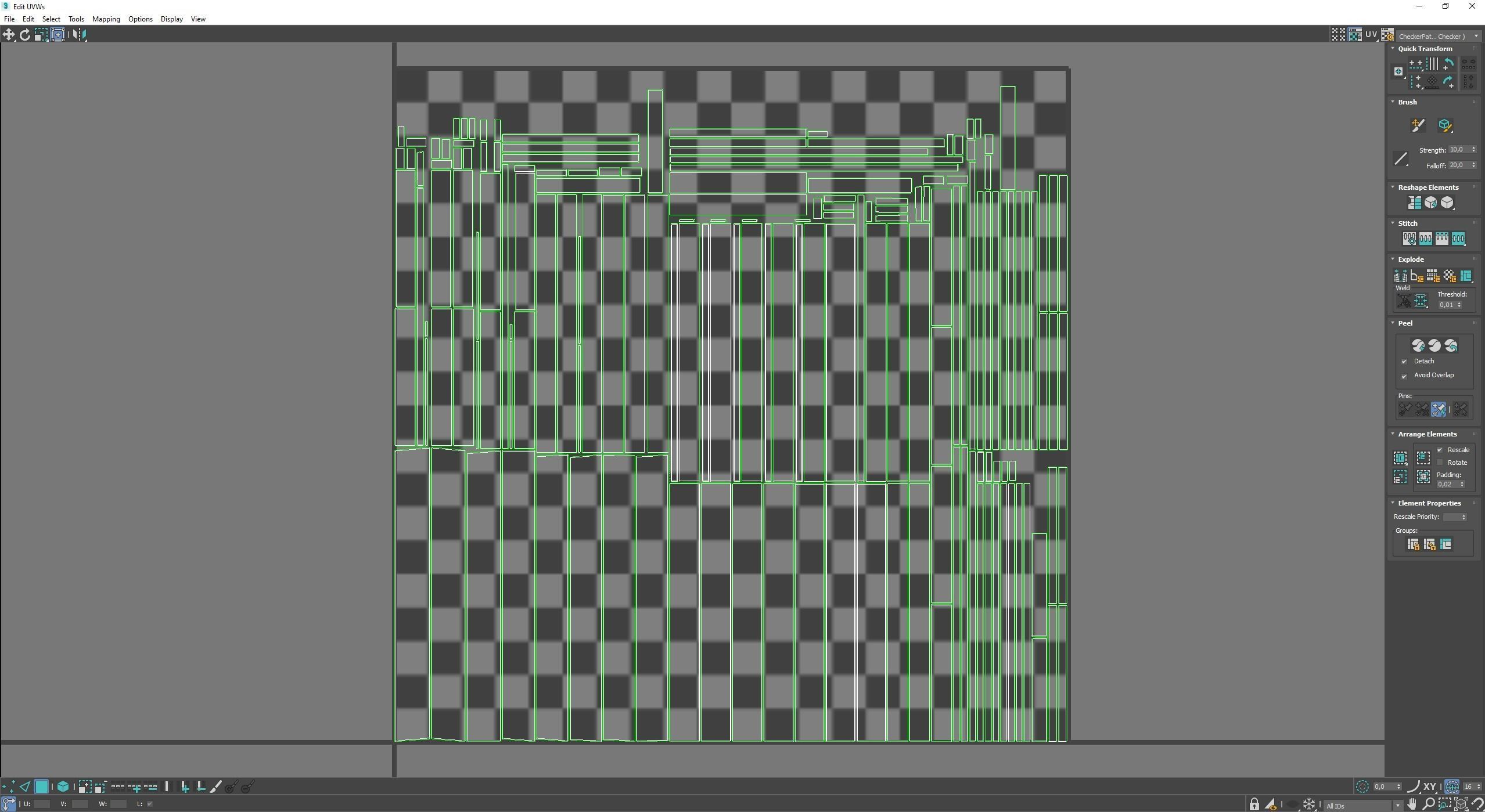 wooden case Low-poly 3D model_9