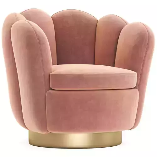 Swivel armchair Mirage Savona Nude