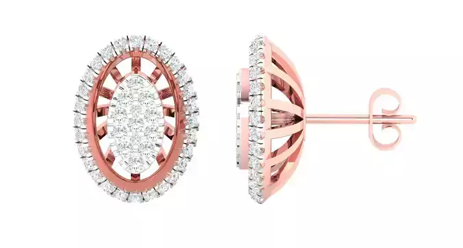 Women Earrings 3dm STL OBJ FBX Renders Details