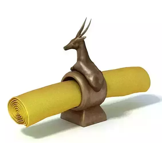 Brass African Napkin Holder