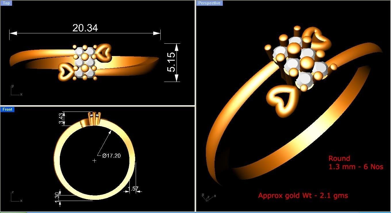 Ring - 1357 3D print model_4