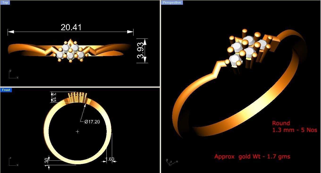 Ring - 1346 3D print model_3