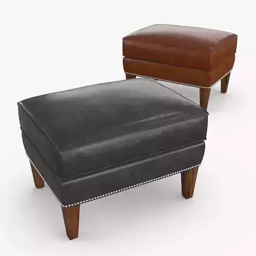 Leather Ottoman
