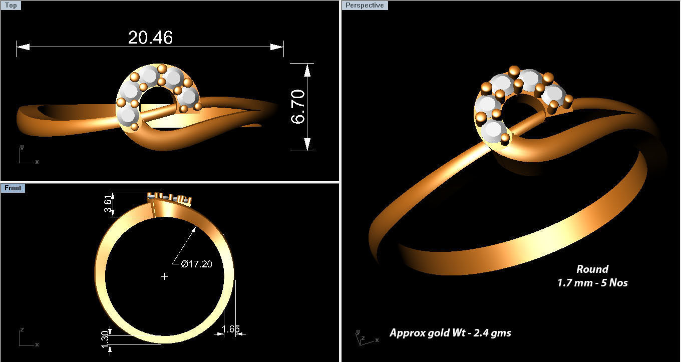 Ring - 1005 3D print model_3