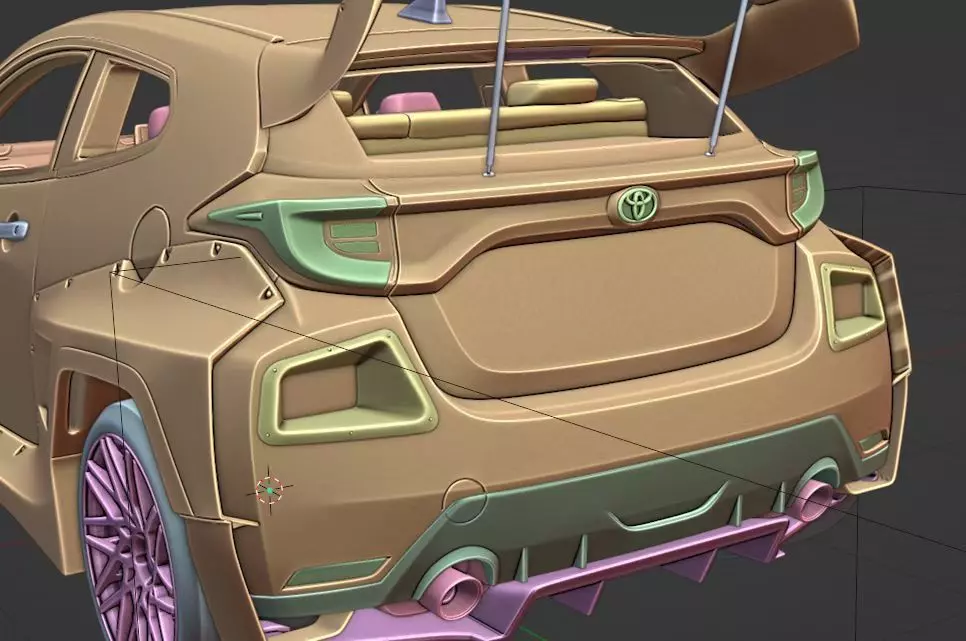 pandem yaris 3D printer model file 3D print model_0