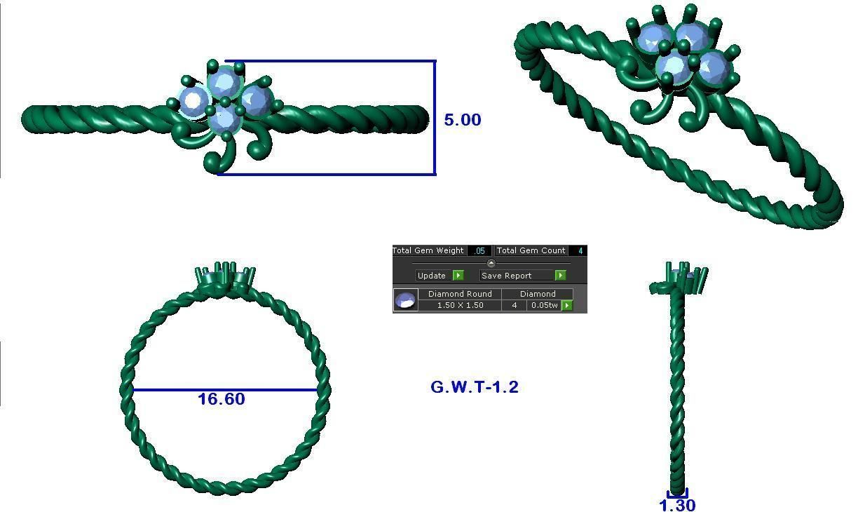 Ring - 36 3D print model_3