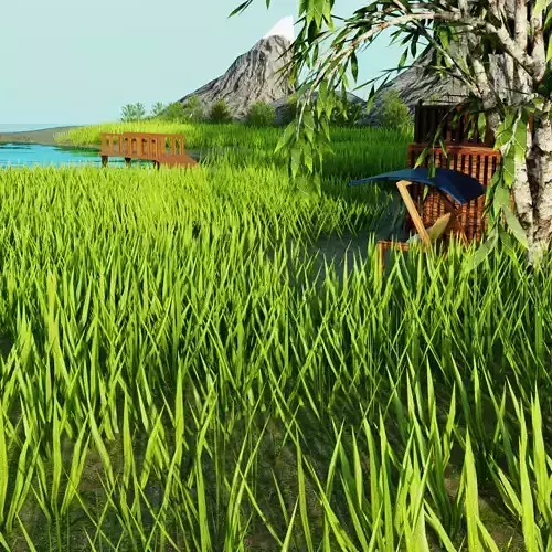 House near the mountains