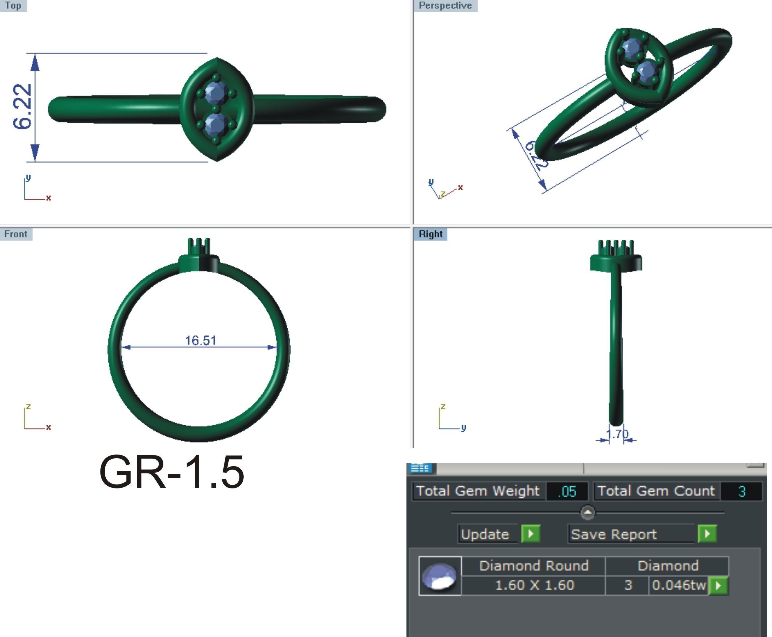 Ring - 22 3D print model_3