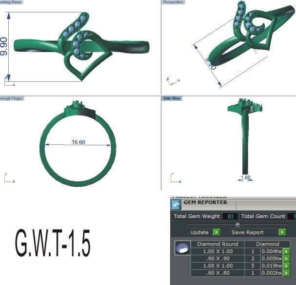 Ring - 136 3D print model_3