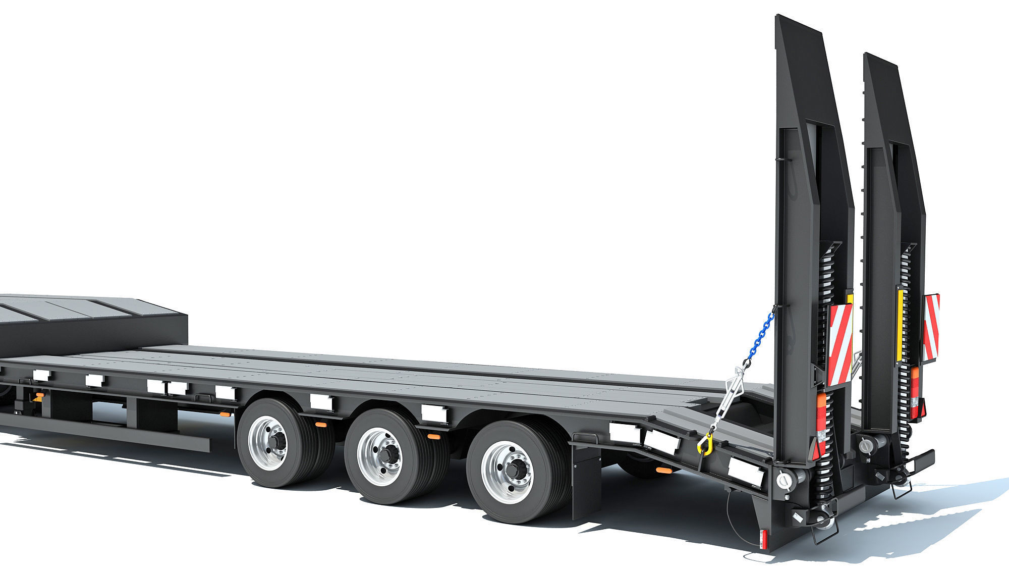 Lowboy Truck 3D model_15