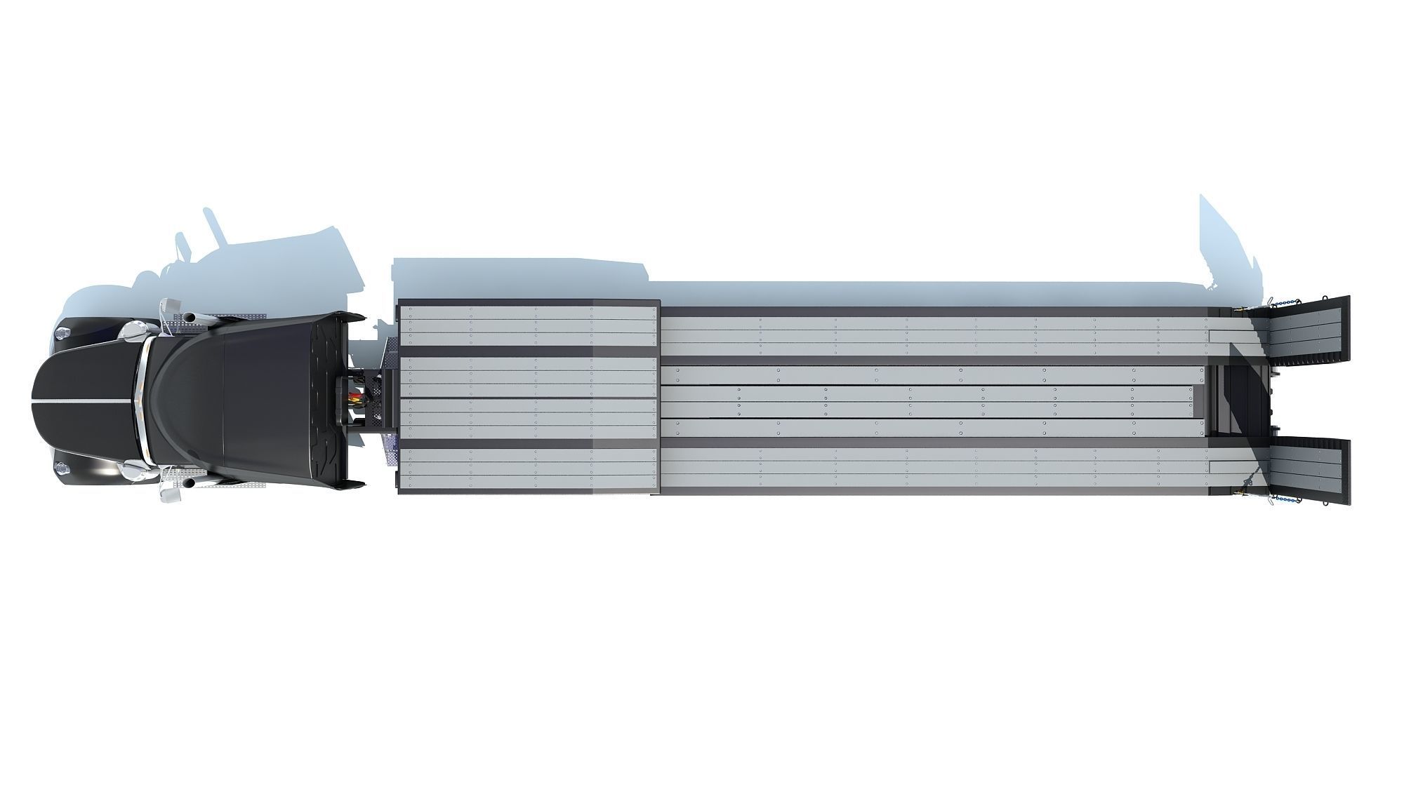 Lowboy Truck 3D model_11