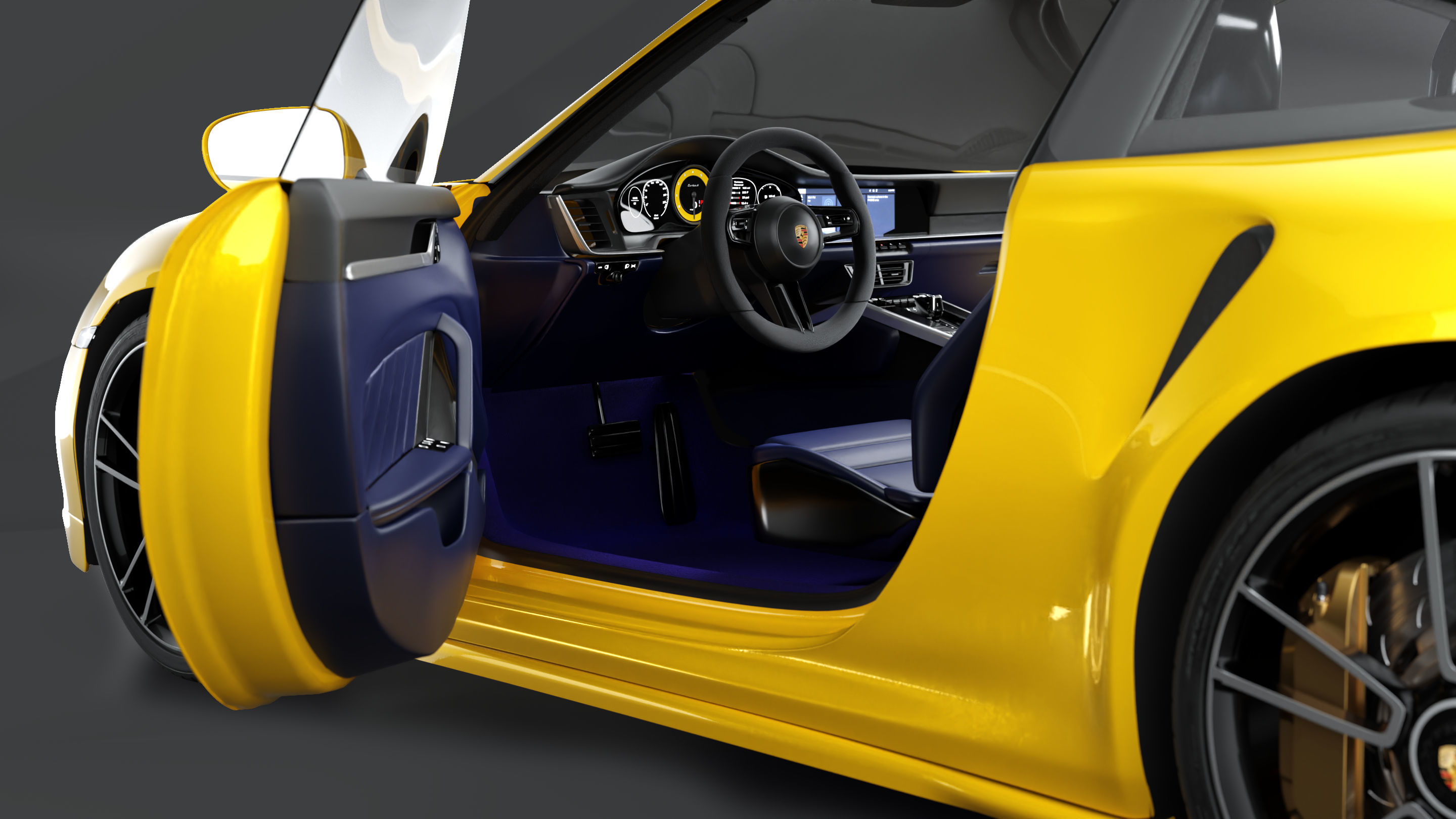 PORSCHE 911 Turbo S  3D model_6