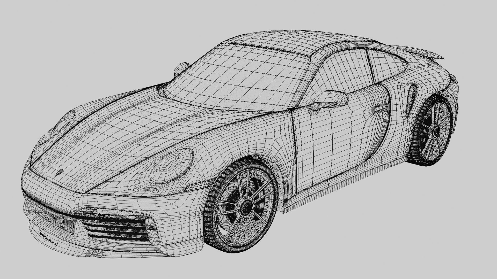 PORSCHE 911 Turbo S  3D model_7