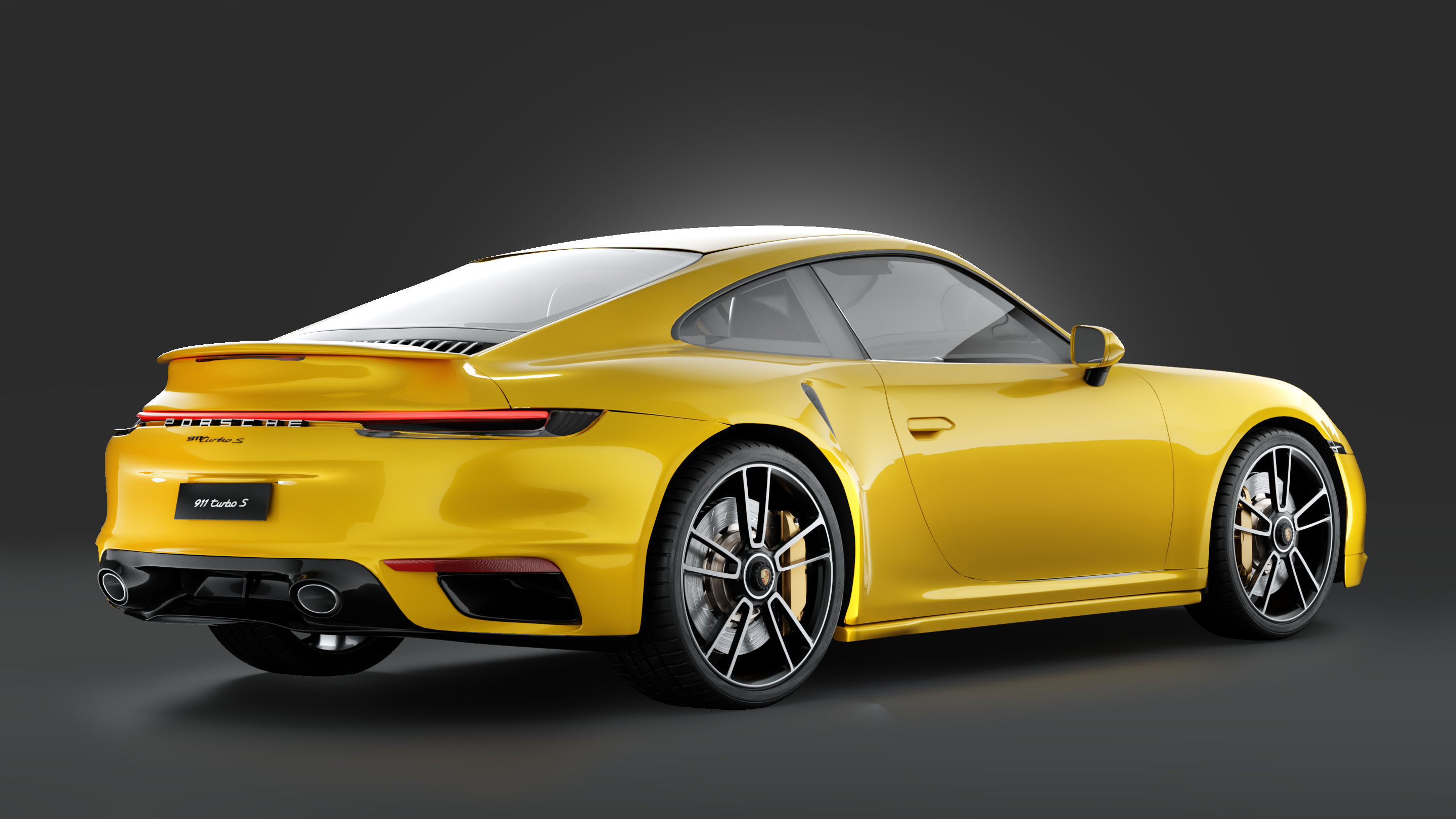 PORSCHE 911 Turbo S  3D model_2
