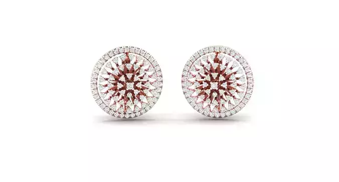 Women Earrings 3dm STL OBJ FBX Renders Details 3D print model