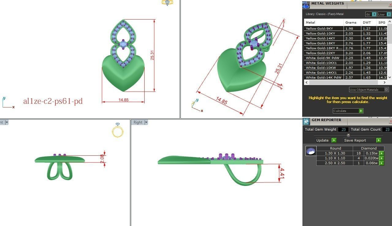 Pendant - PS061 3D print model_5