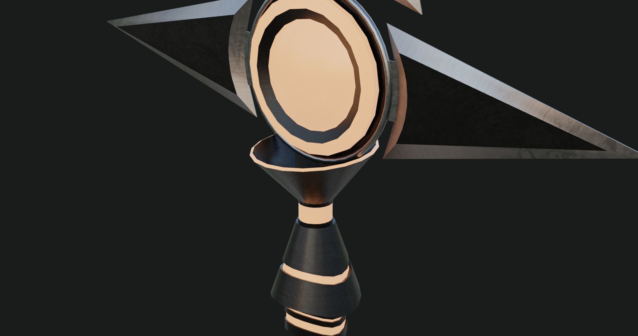 3D Fantasy Spear 03 Glow With PBR Low-poly 3D model_16