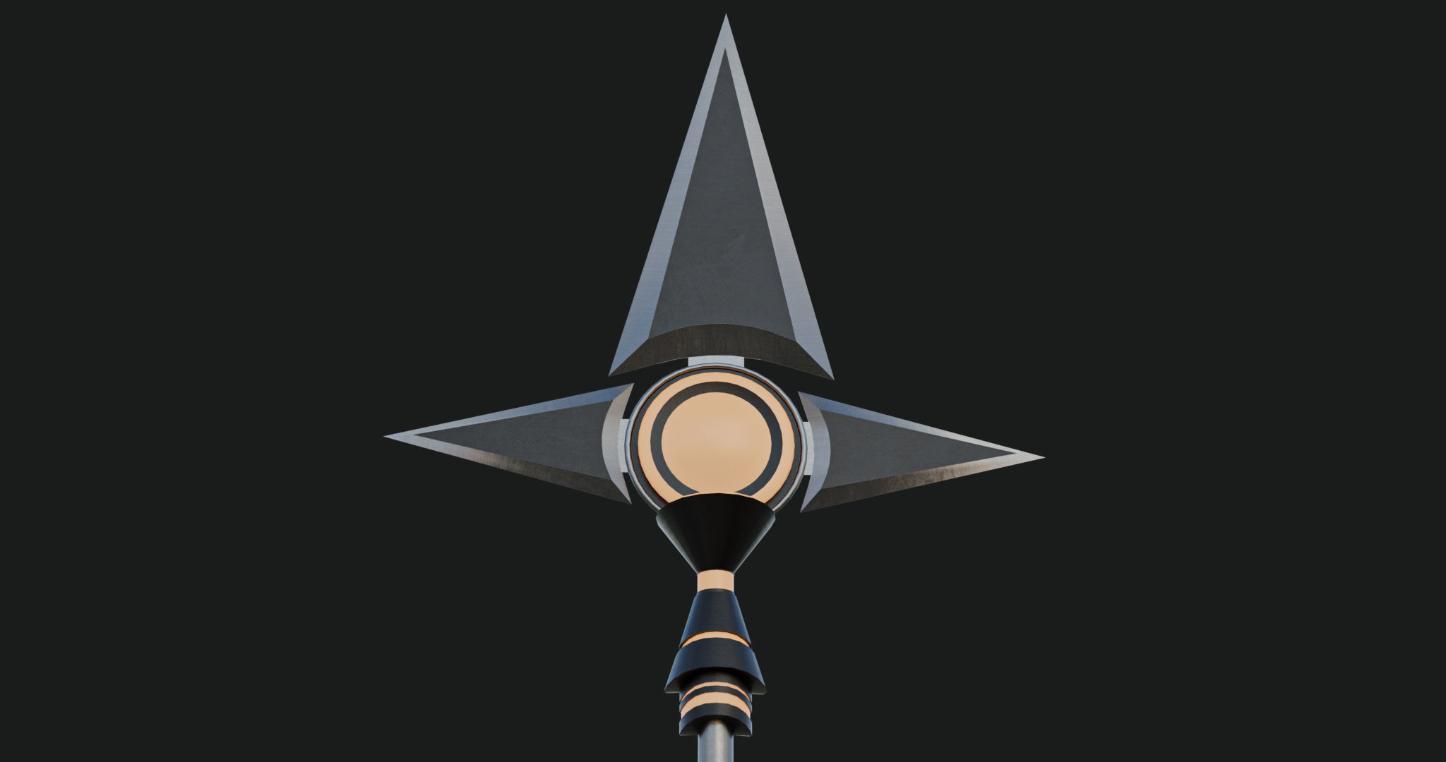 3D Fantasy Spear 03 Glow With PBR Low-poly 3D model_17