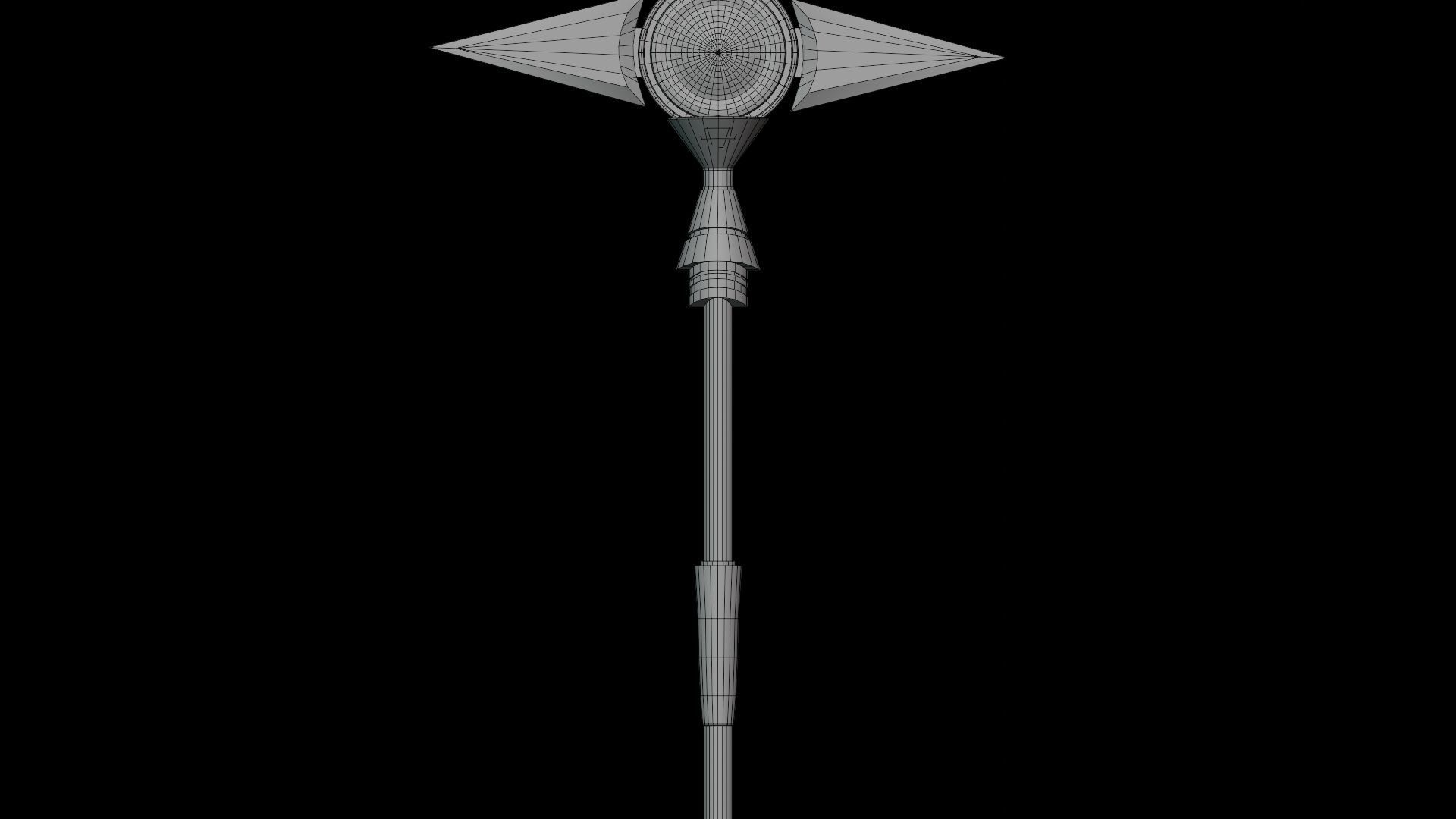 3D Fantasy Spear 03 Glow With PBR Low-poly 3D model_31