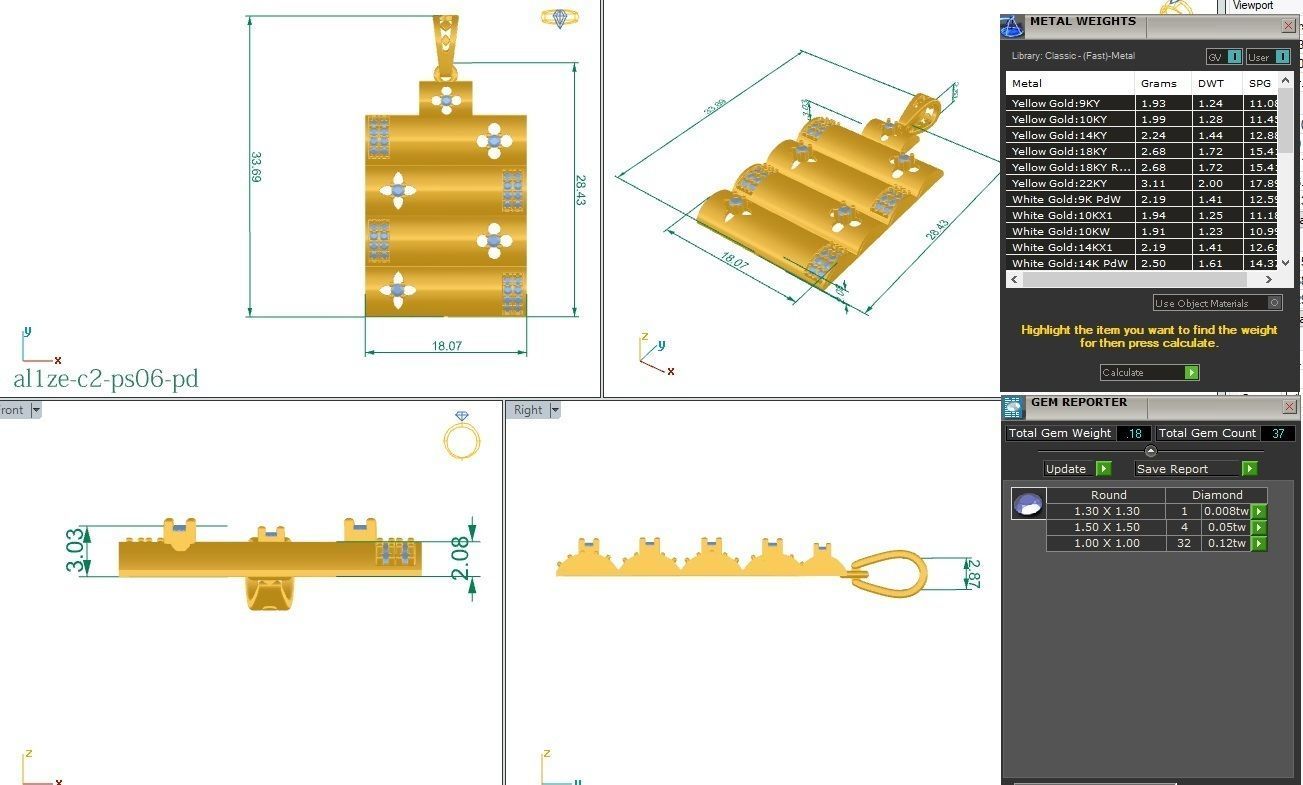 Pendant - PS06 3D print model_4