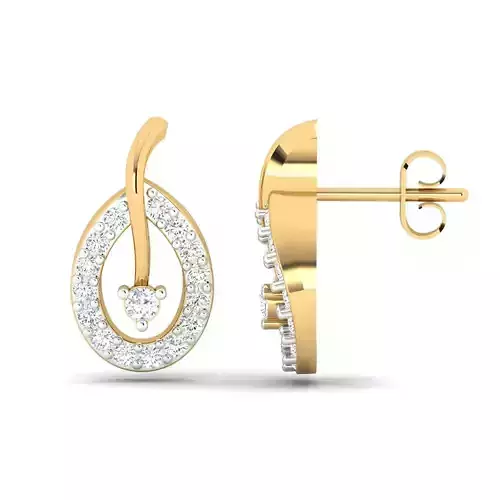 Women Earrings 3dm STL OBJ FBX Renders Details 3D print model