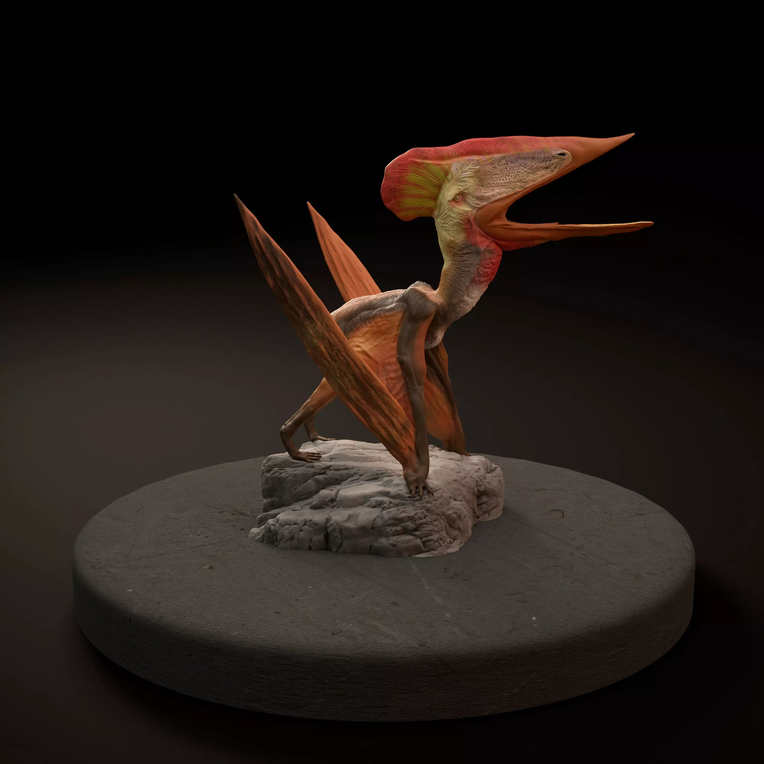Tupuxuara vocalizing 3D print model