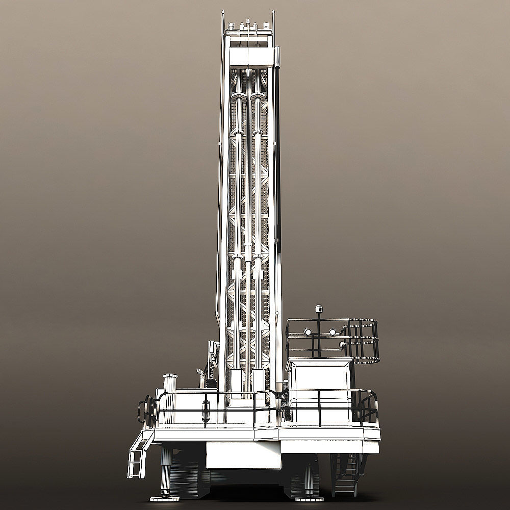Rotary Drilling Rig 3D model_27