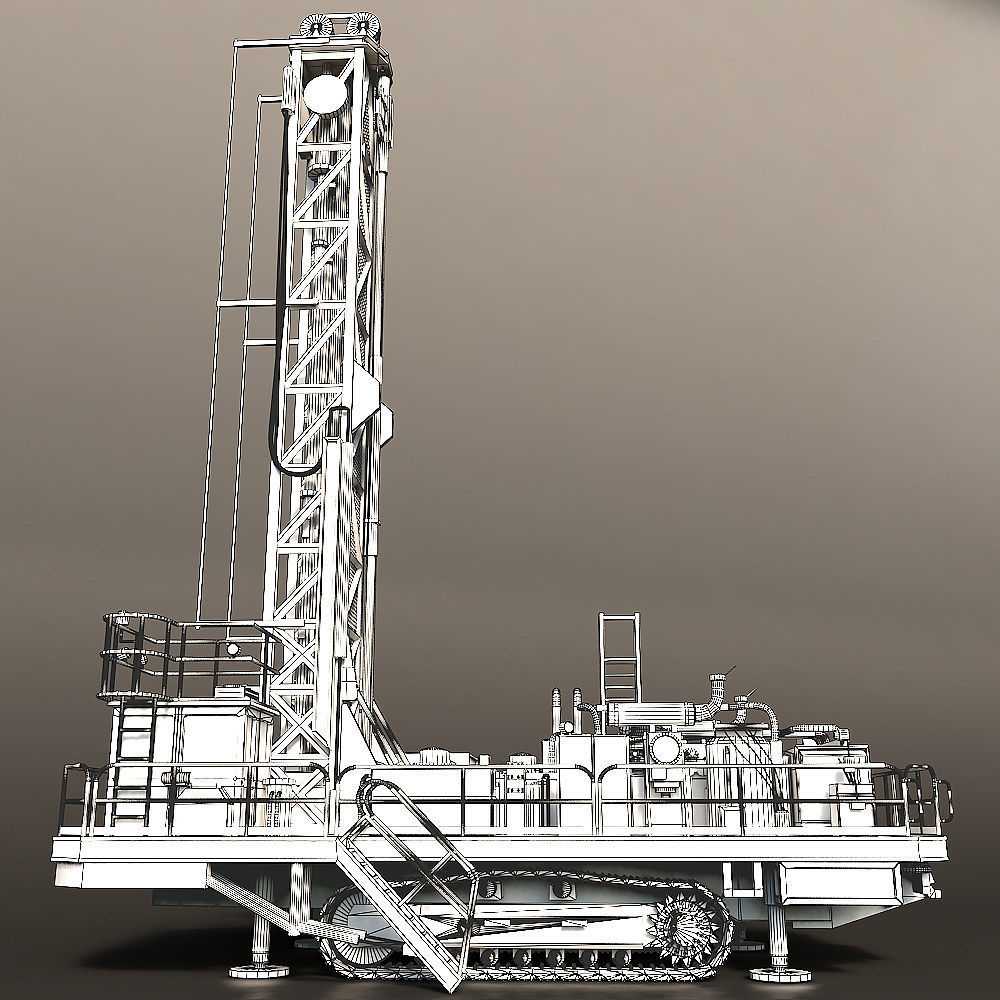 Rotary Drilling Rig 3D model_23