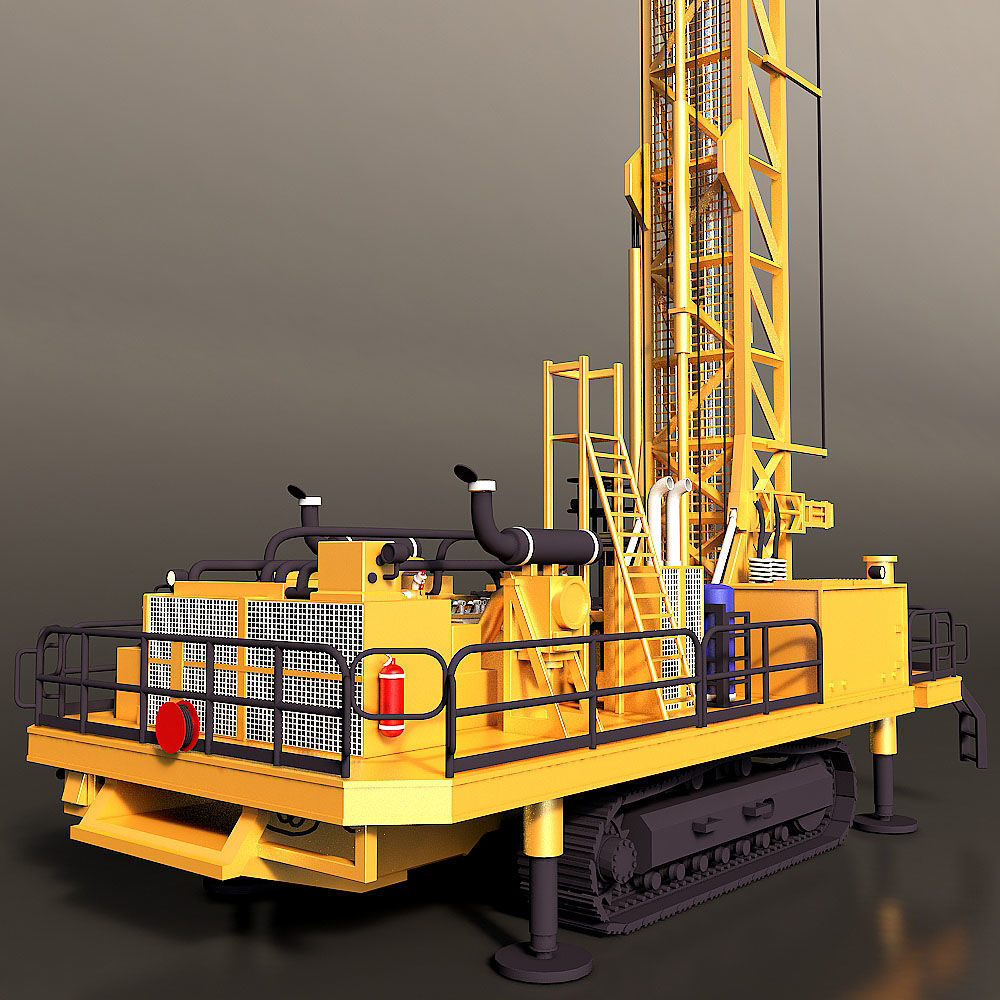 Rotary Drilling Rig 3D model_14