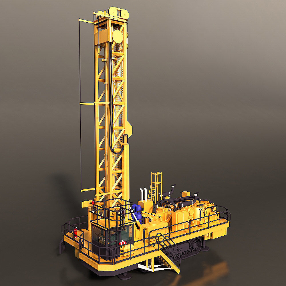 Rotary Drilling Rig 3D model_2