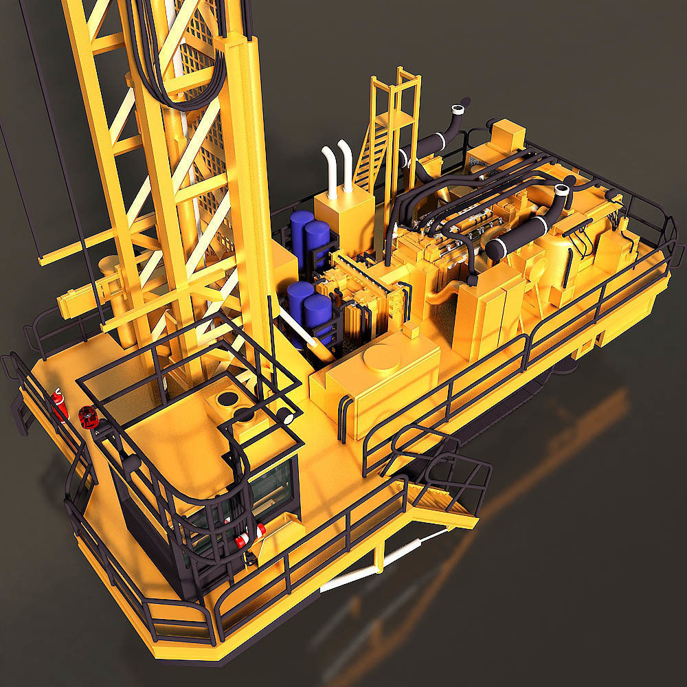 Rotary Drilling Rig 3D model_6