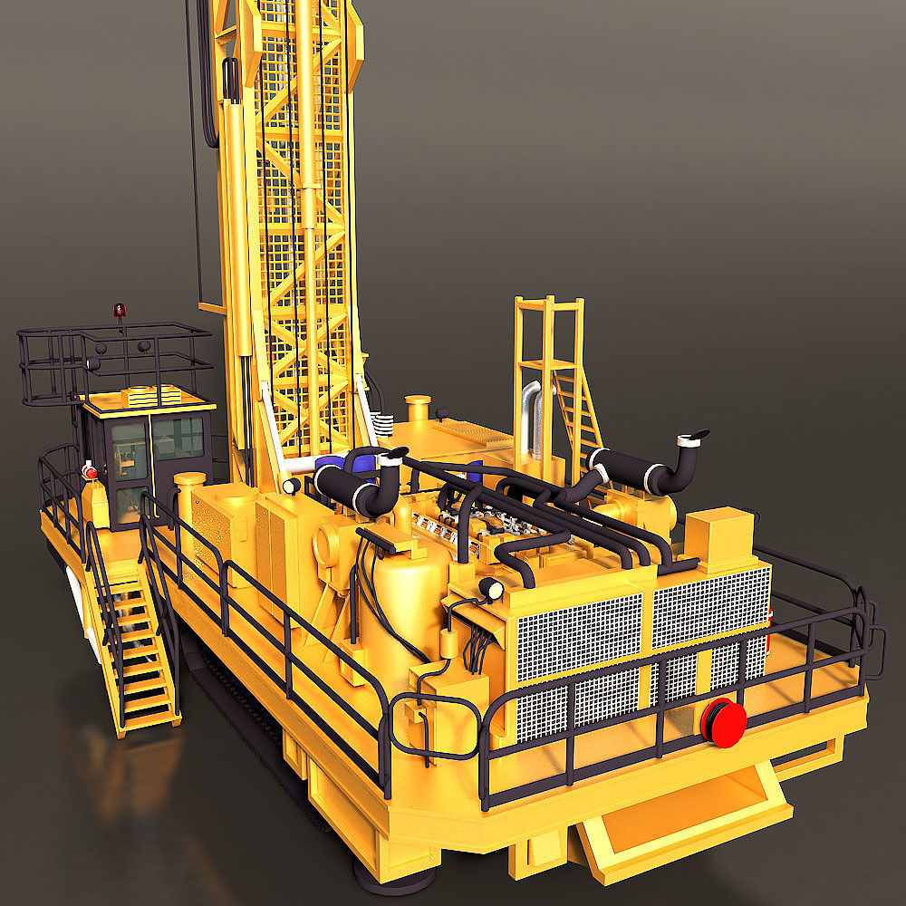 Rotary Drilling Rig 3D model_20