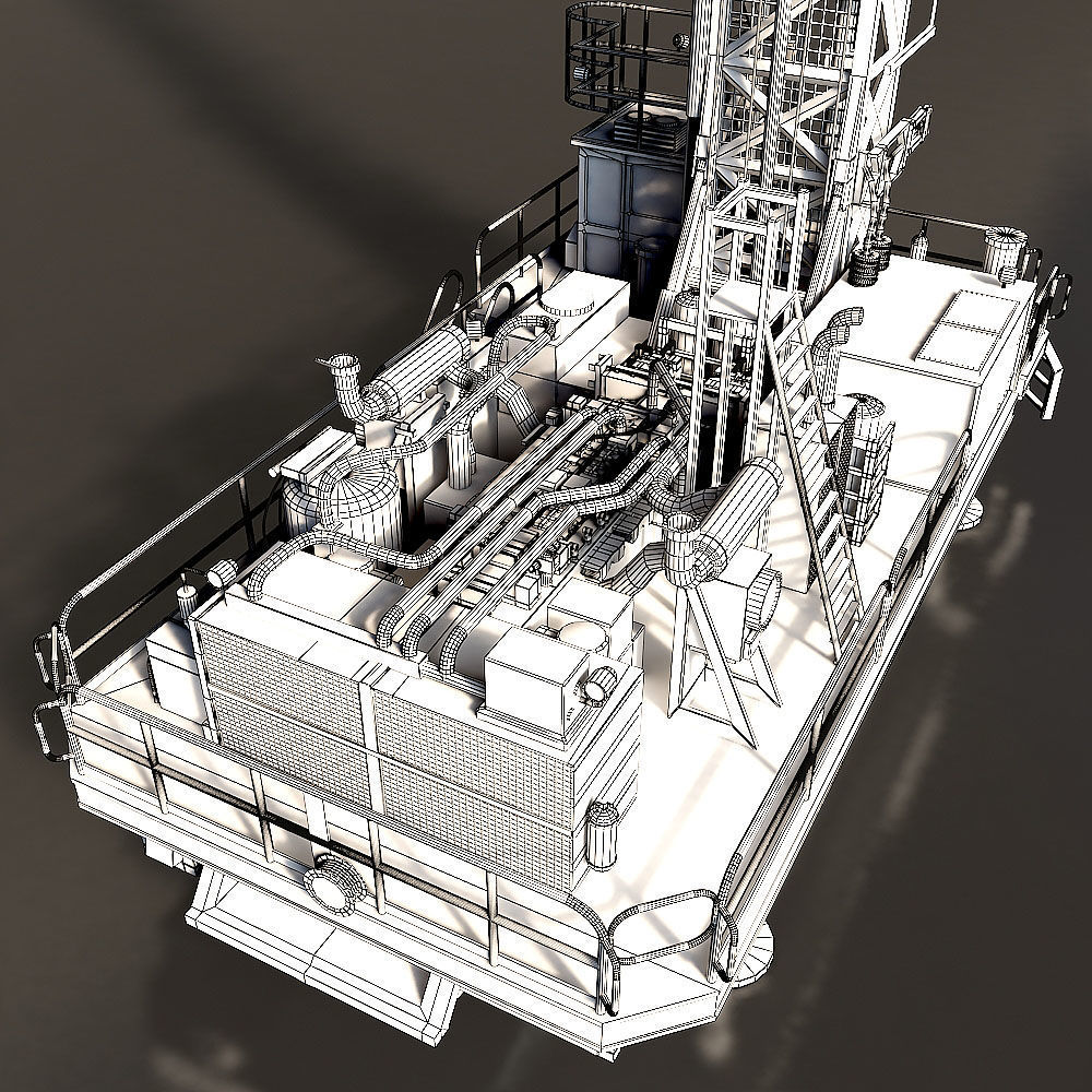 Rotary Drilling Rig 3D model_17