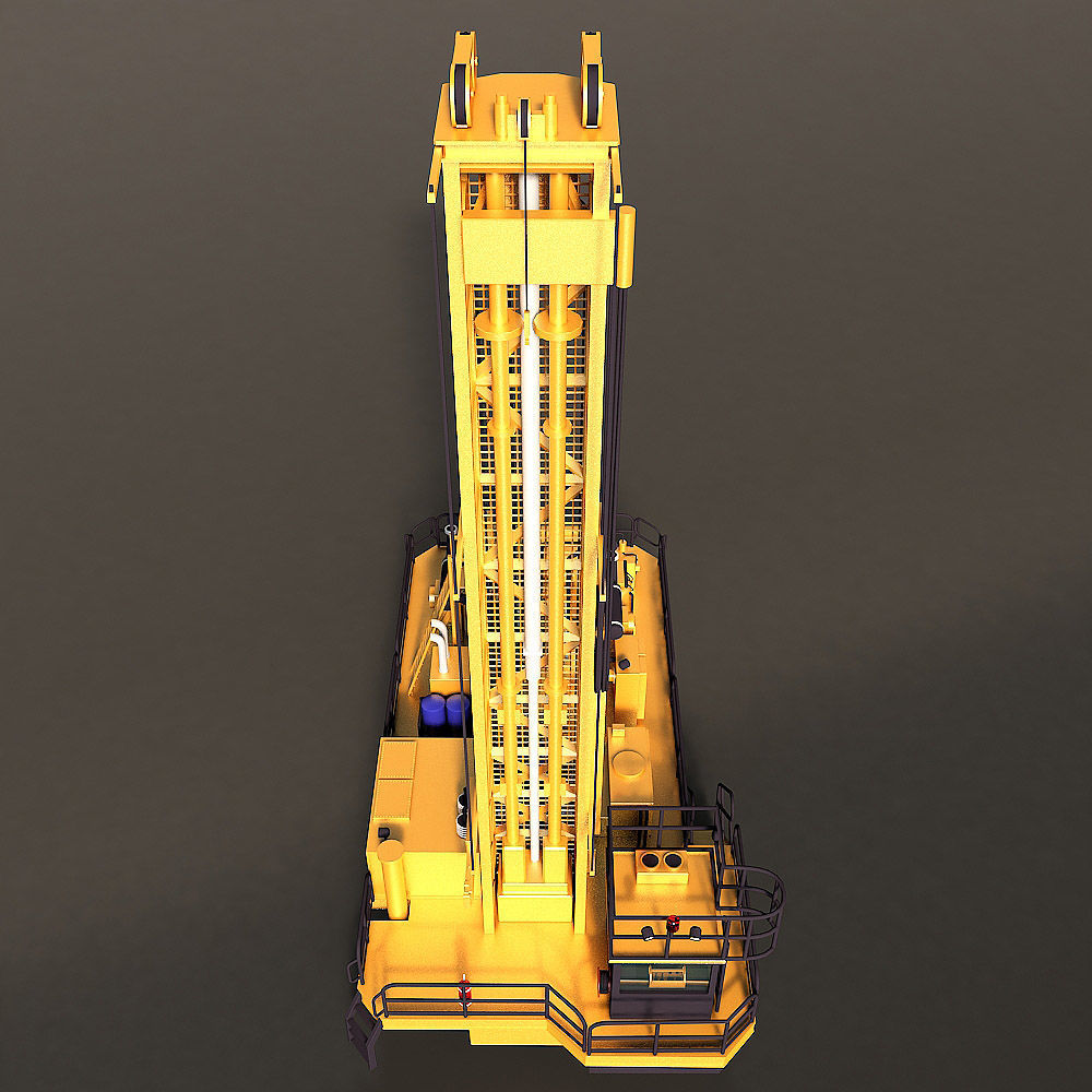 Rotary Drilling Rig 3D model_28