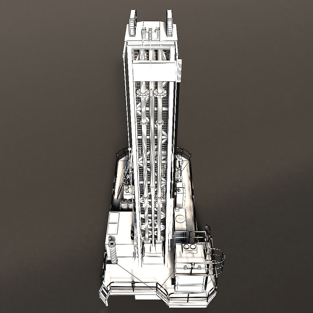 Rotary Drilling Rig 3D model_29