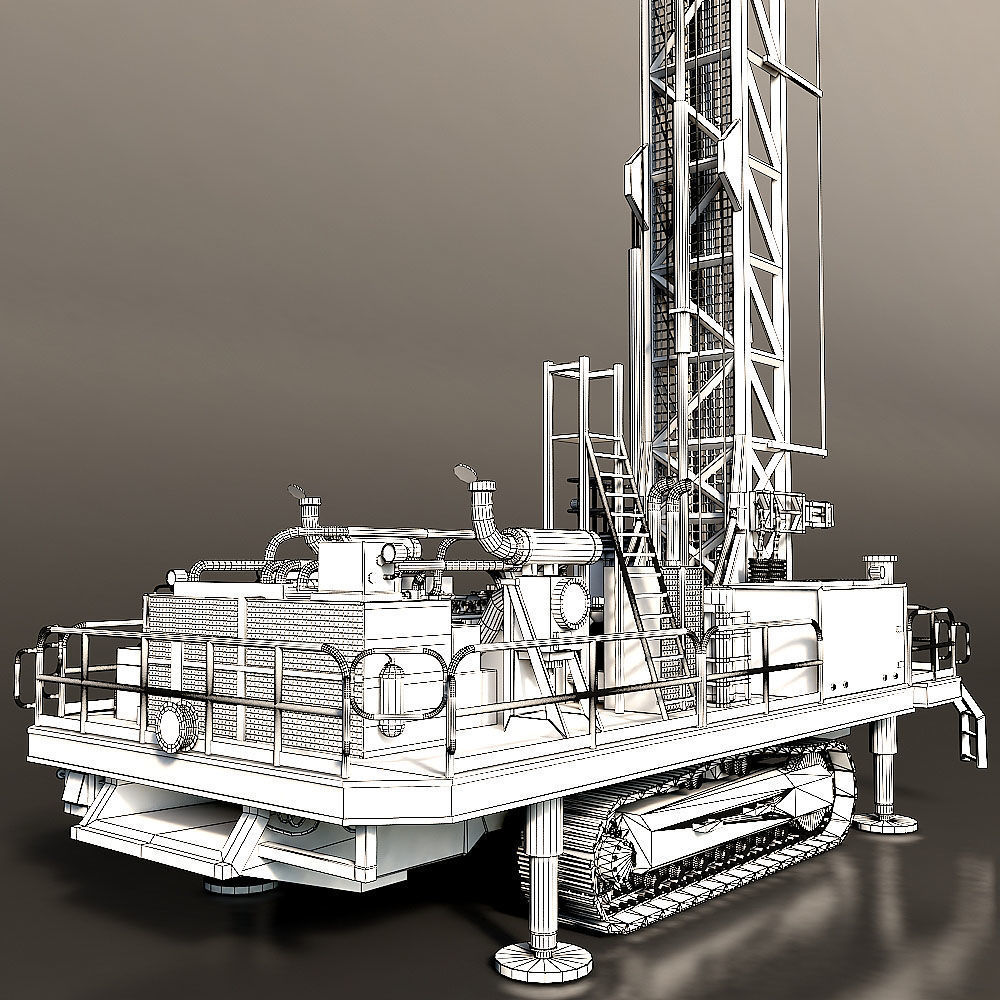 Rotary Drilling Rig 3D model_15