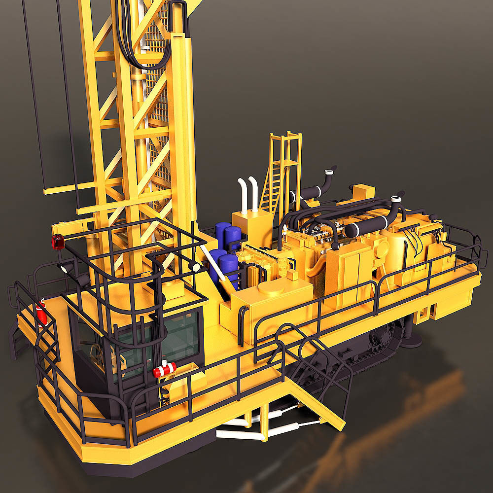 Rotary Drilling Rig 3D model_4