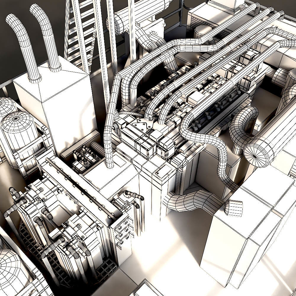 Rotary Drilling Rig 3D model_9