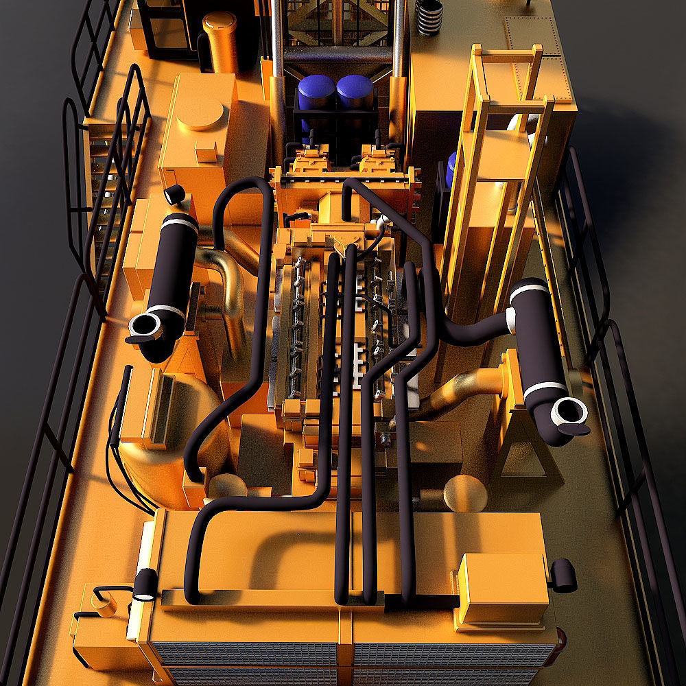 Rotary Drilling Rig 3D model_10